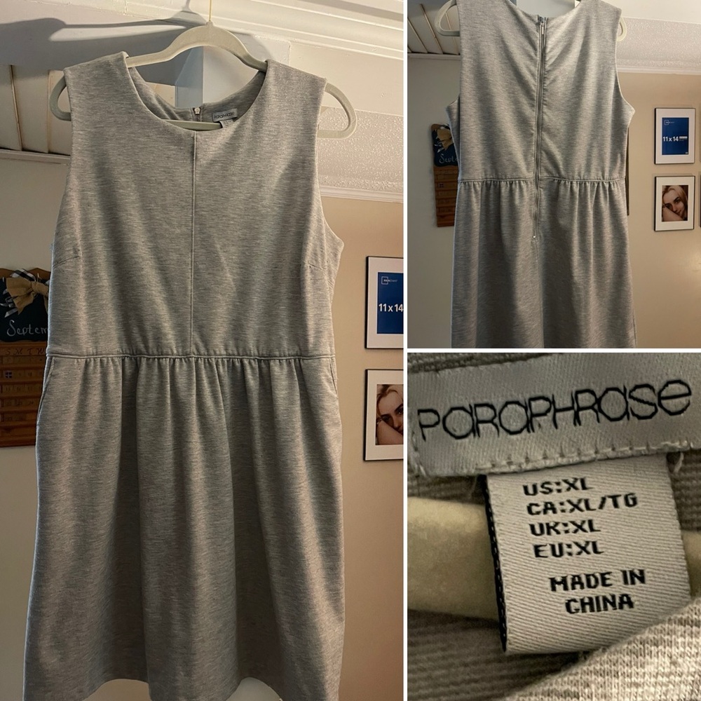 Gray dress, size XL